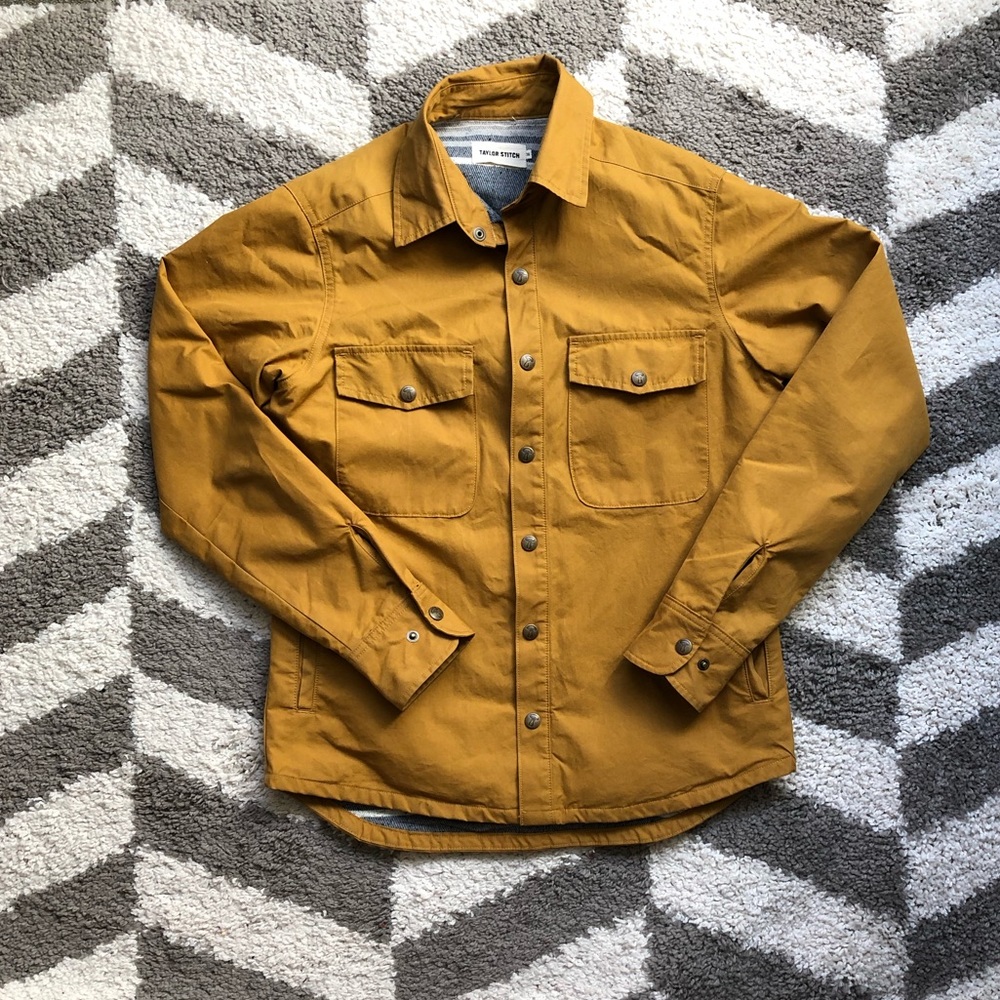 Taylor Stitch dry wax chore jacket - yellow XS/36